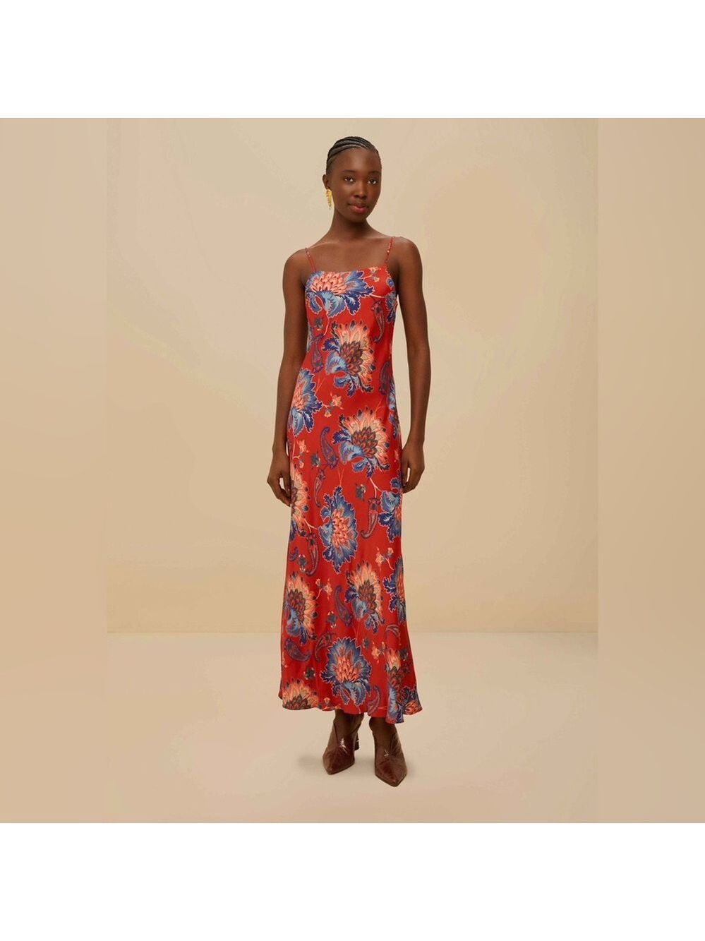 Farm Rio Red Luang Maxi Dress